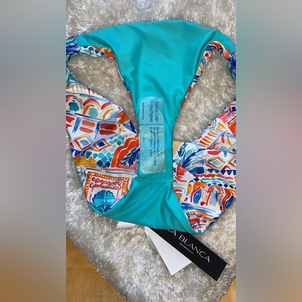 La Blanca: Terra Italia Side Shirred Hipster Bottom - Picture 8 of 14